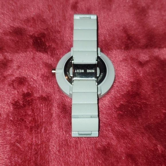 Nine West Ladies Gray Kerena Bracelet Watch Ceramic Look Analog Wristwatch 36mm - Picture 4 of 8